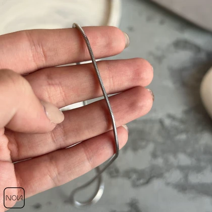 گردنبند نقره مردانه ماری کد 0251244