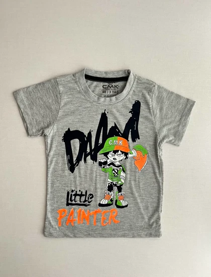 تیشرت پسرانه طرح پسرک نقاش20023