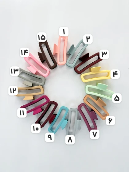 کلیپس مو شمعی مستطیل