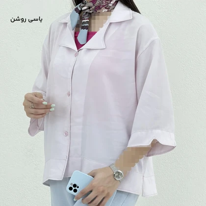 شومیز زنانه سیلک مودال یقه انگلیسی | آی بولک