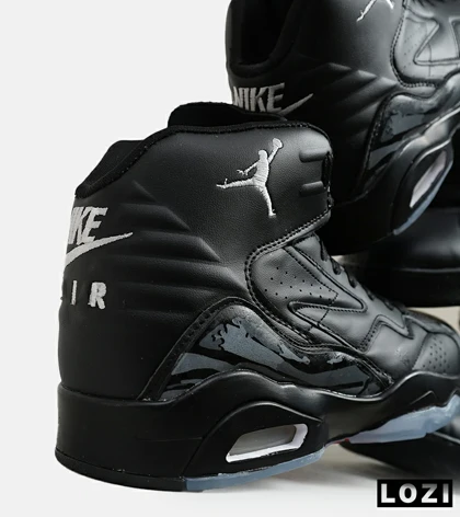 کفش کتانی ساق‌دار مردانه مشکی Nike air jordan 6
