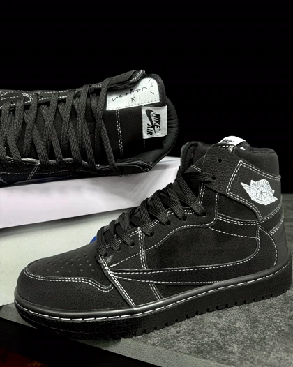 کتانی جردن تراویس ساق‌دار بلک فانتوم