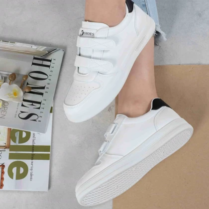 کتانی دخترونه خارجی دو چسب K SHOES
