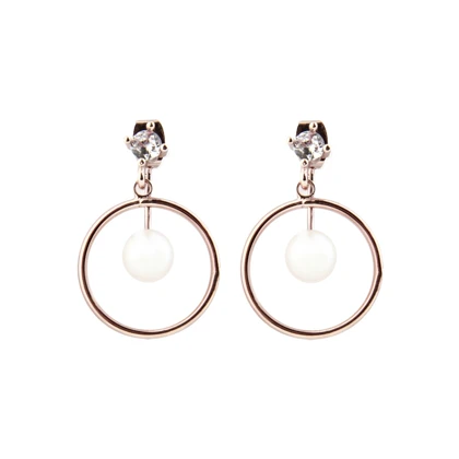 گوشواره زنانه مرواریدی مدل درخشش آرام