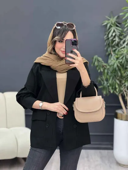 مانتو کتی چهار دکمه آوینا