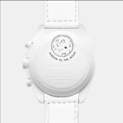 ساعت مچی امگا سواچ سفید ماموریت به ماه u-5916