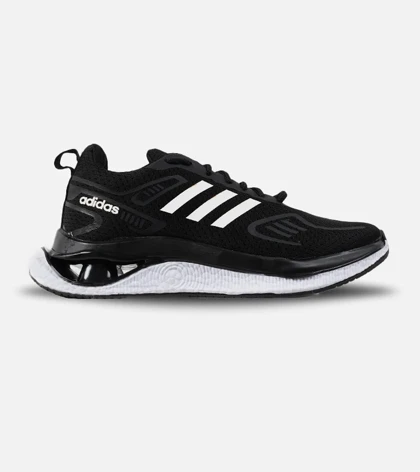 کفش کتانی مردانه مشکی سفید Adidas running shoes