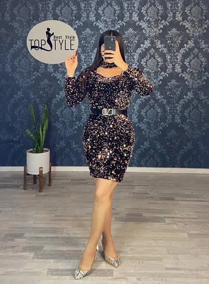 میدی پولک مخمل کد : 7830