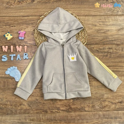 ست سویشرت شلوار دخترانه مدل تاج جنس عالی