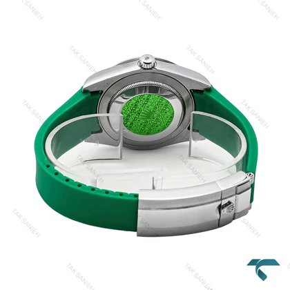 ساعت مردانه رولکس اویستر پرپچوال بند رابر سبز Rolex-6601-G