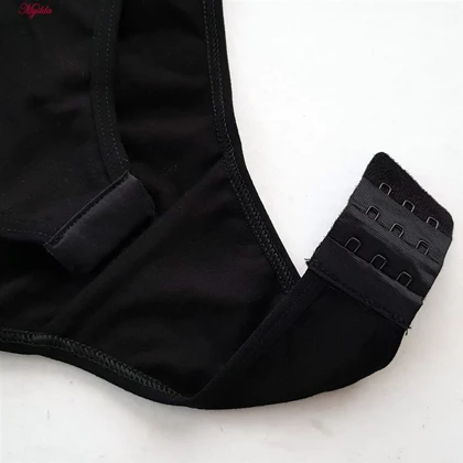 بادی آستین بلند زنانه پاپیلون مدل آستین توری رنگ مشکی مدل 5376-452