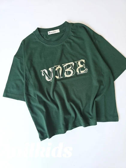 تیشرت سبز VIBE 8 سال تا بزرگسال کد 2157