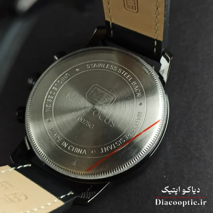 ساعت مچی مردانه اورجینال موتور ژاپن برند مینی فوکوس سه موتور مدل Mf0025G.02 بند چرم