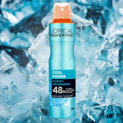 اسپری ضد تعریق مردانه لورآل, مدل Cool Power 48H حجم 250ml