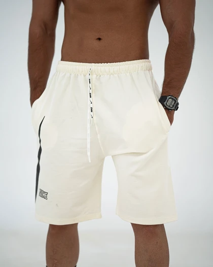 شلوارک بگ طرح NIKE سفید