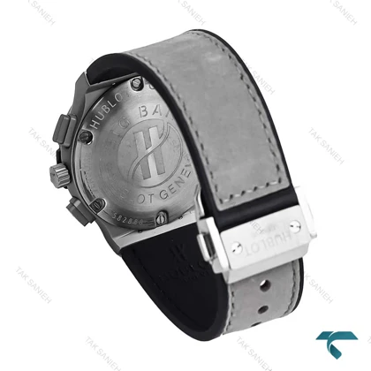 ساعت هابلوت زنانه سه موتوره طوسی صفحه مهندسی Hublot-6788-L