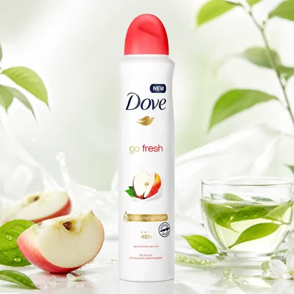 اسپری دئودورانت زنانه سیب و چای داو Dove Go Fresh حجم 250ml