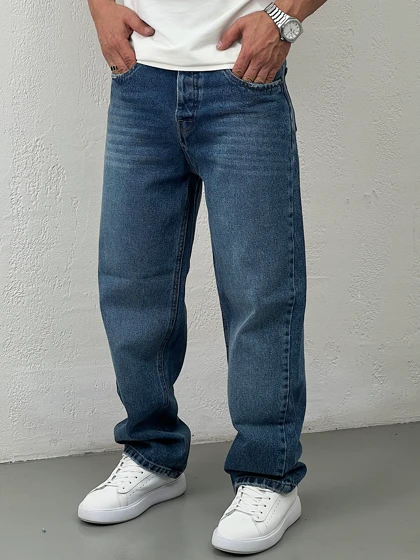 شلوار جین مردانه نیم بگ2394