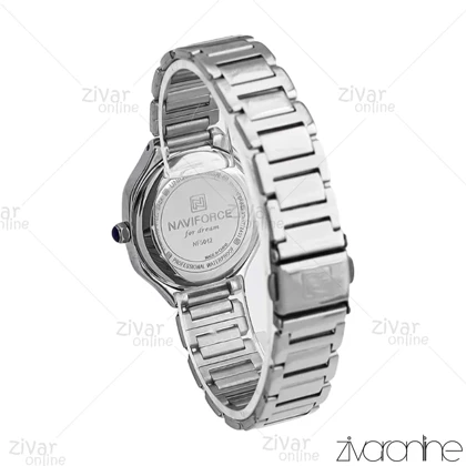 ساعت اورجینال ناوی فورس NaviForce زنانه نقره ای صفحه تیفانی 106985