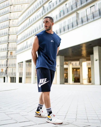 رکابی ورزشی وست NIKE 98 آبی