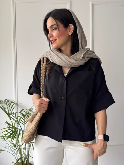 مانتو شومیزی باکسی سایه