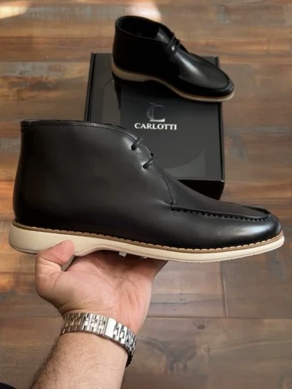 نیم بوت چرم طبیعی کدsho215