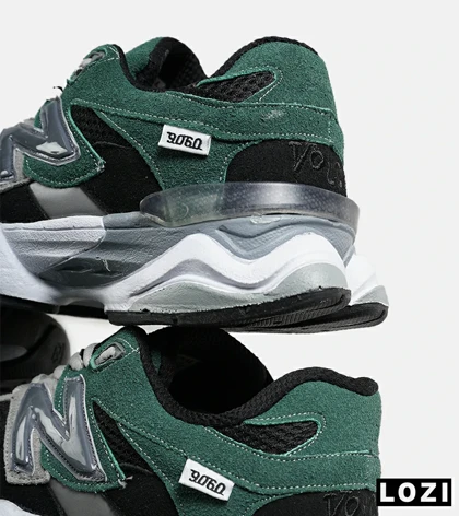 کفش کتانی مردانه و زنانه سبز طوسی NEW BALANCE 9060