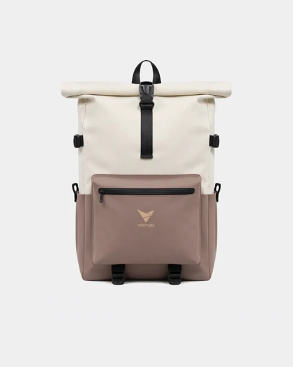 کوله پشتی رول تاپ موکا-استخوانی Space