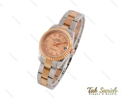 ساعت رولکس زنانه صفحه رزگلد Rolex-3724-L