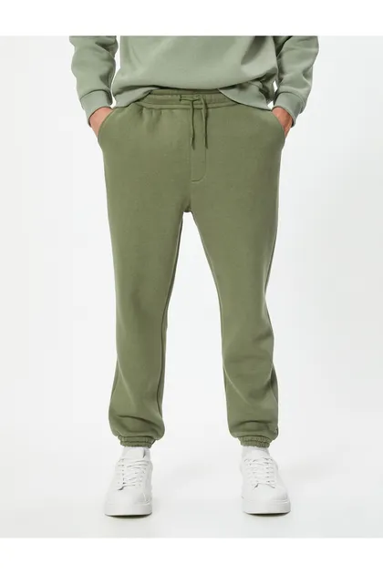 شلوار ورزشی Jogger با دور کمر توری و جزئیات جیب 5WAM40002MK
