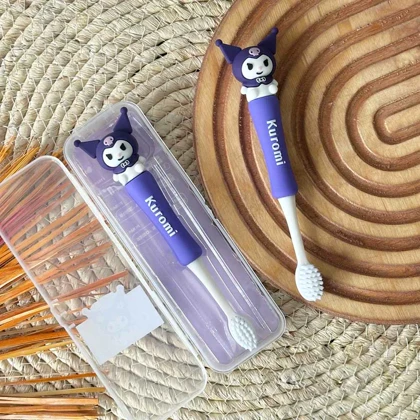 مسواک دسته سیلیکونی کرومی