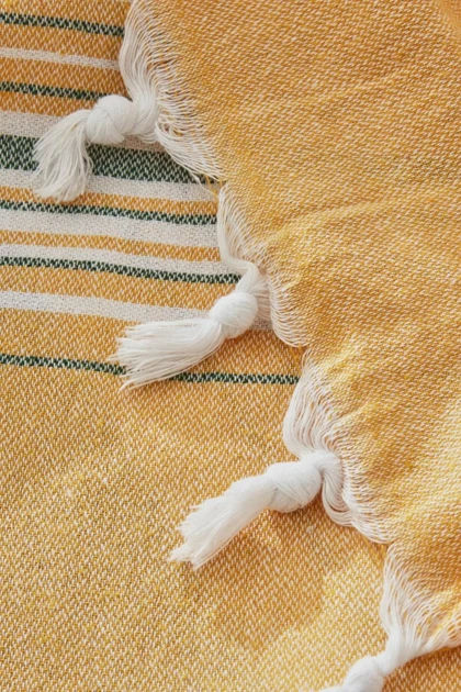 روتختی پیکه دو نفره Karaca Home مدل Salerno پنبه پلی‌استر - زرد