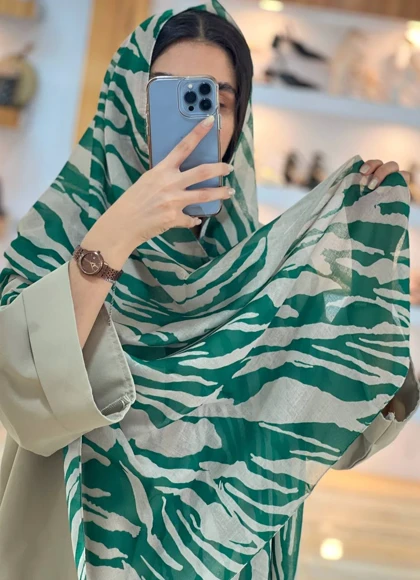 شال تمام نخ زبرا کد 2730