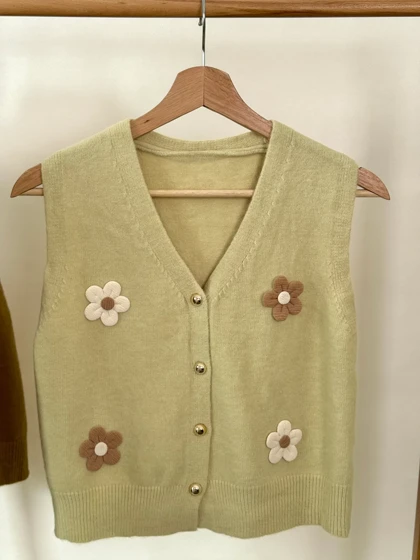 وست بافت گل‌دار کد 3