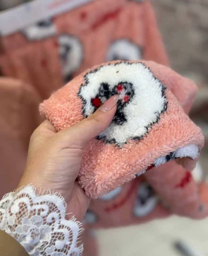 لباس راحتی طرح فانتزی سایز نرمال سیاه اینجه کد 52549