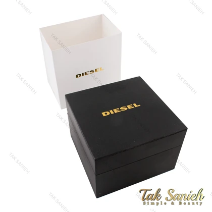 ساعت دیزل شاخدار مردانه بند چرمی مشکی Diesel-2689-G