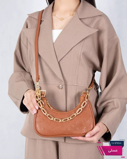کیف چاپی تک بند زنجیردار LV 1278