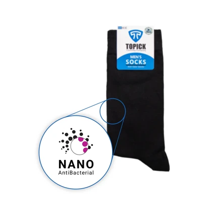 جوراب پنبه‌ای مردانه ساق‌دار سوپر نانو مشکی