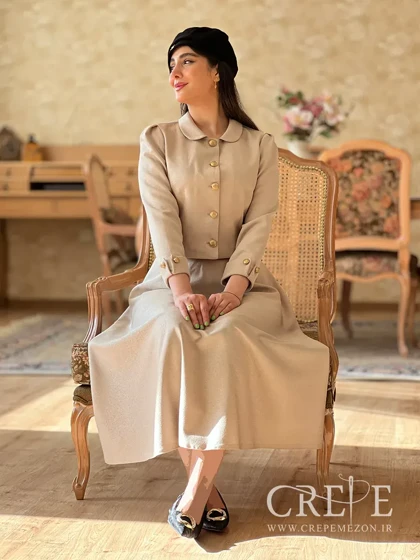 کت دامن کتان لمه شیرین
