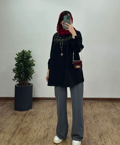 مانتو گلدوزی پونه 3(ایراد دار)
