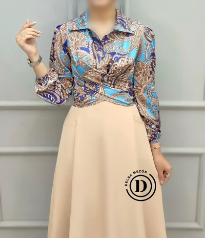 شومیز طرح دار ترانه 388