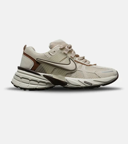 کفش کتانی مردانه و زنانه کرم قهوه ای Nike Cushlon V2K مدل 8266