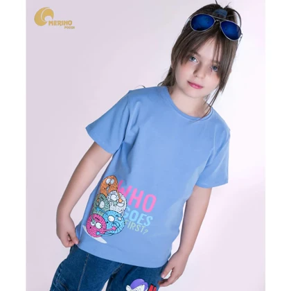 تیشرت تک دخترانه کد 1189