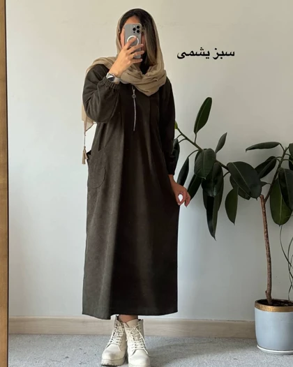 پیراهن مانتویی پاییزه تلما