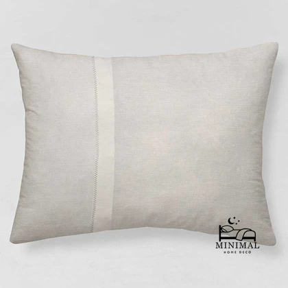 روبالشی نخ پنبه مدل کتان ساده