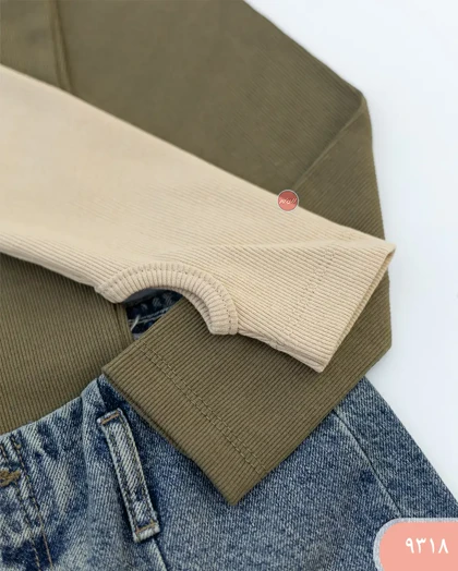 بلوزفینگری نیم زیپ 9318