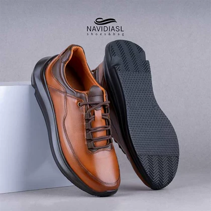 کفش مردانه چرم اسپرت طبی کد 6011003