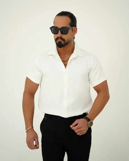 پیراهن آستین کوتاه ساده