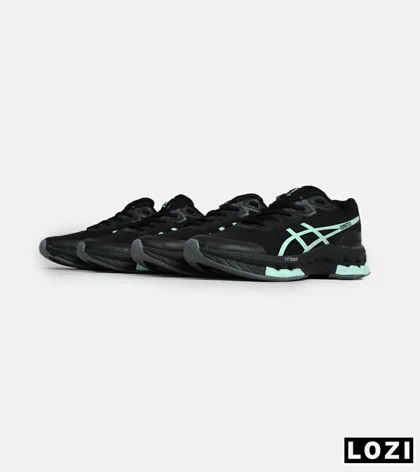 کفش کتانی مردانه مشکی سبز ASICS GORETEX