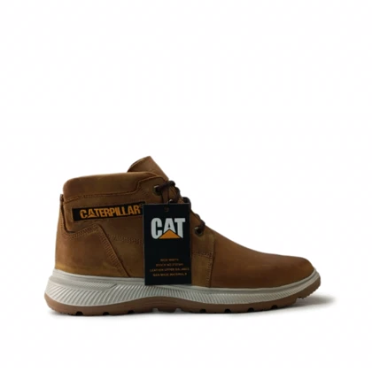 نیم بوت مردانه CAT بندی چرم طبیعی